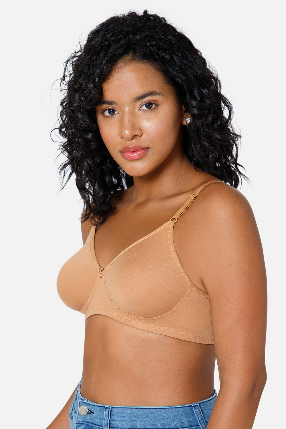 Intimacy Medium Coverage Non-Wired Non-Padded Everyday Bra - Dark skin