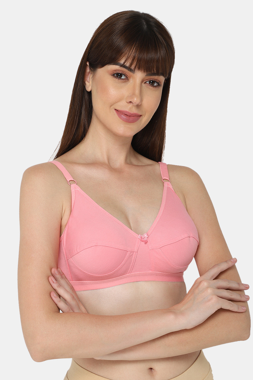 High Coverage Non-Wired Non-Padded Wide & Adjustable Strap Intimacy Saree Bra - INT01