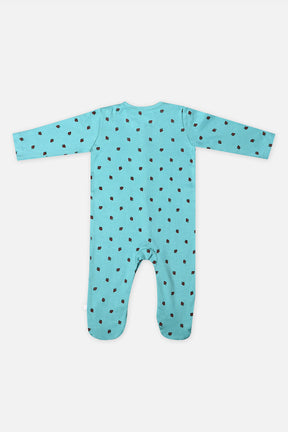 Oh Baby Body Suit Front Open Blue-B209