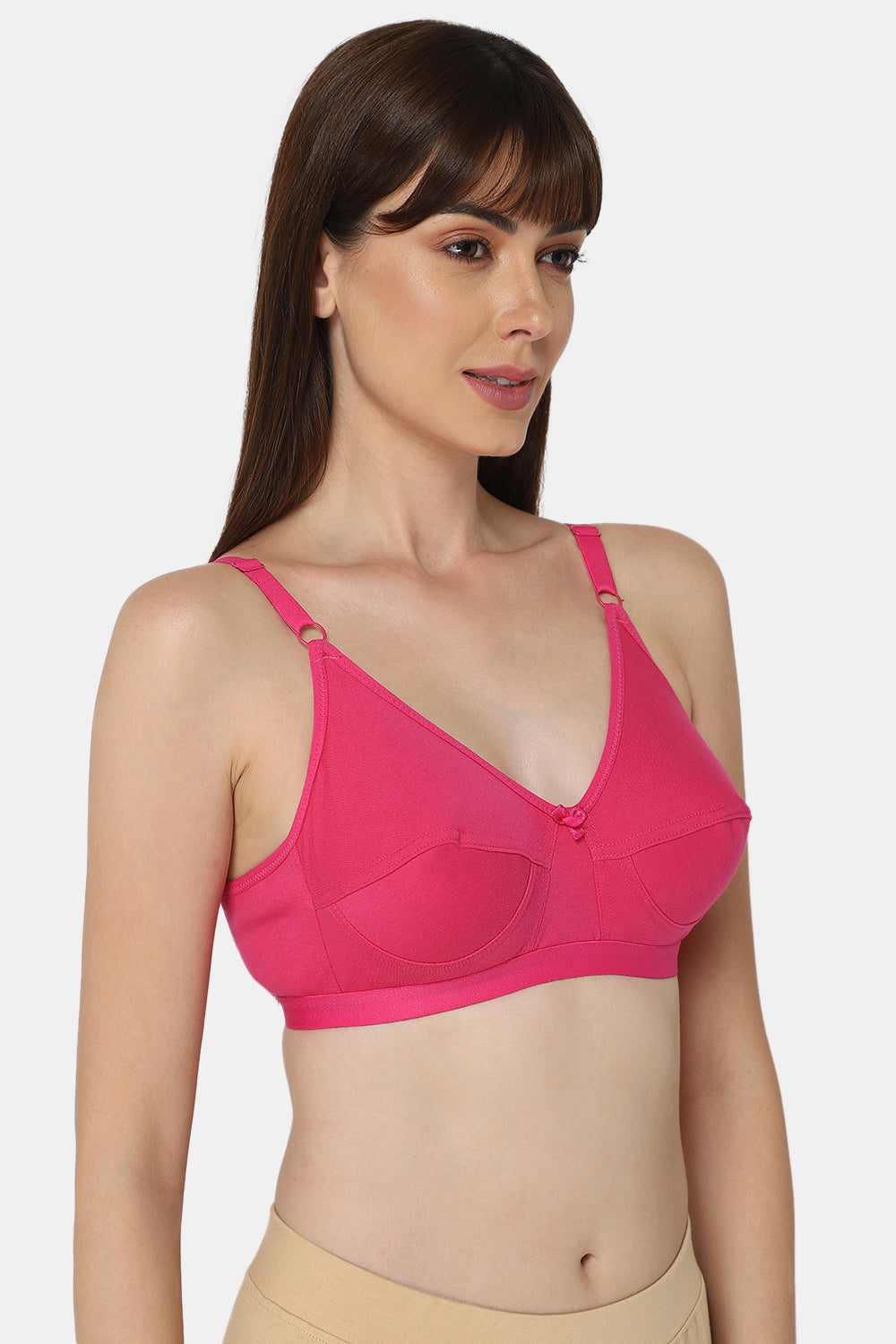High Coverage Non-Wired Non-Padded Wide & Adjustable Strap Intimacy Saree Bra - INT01