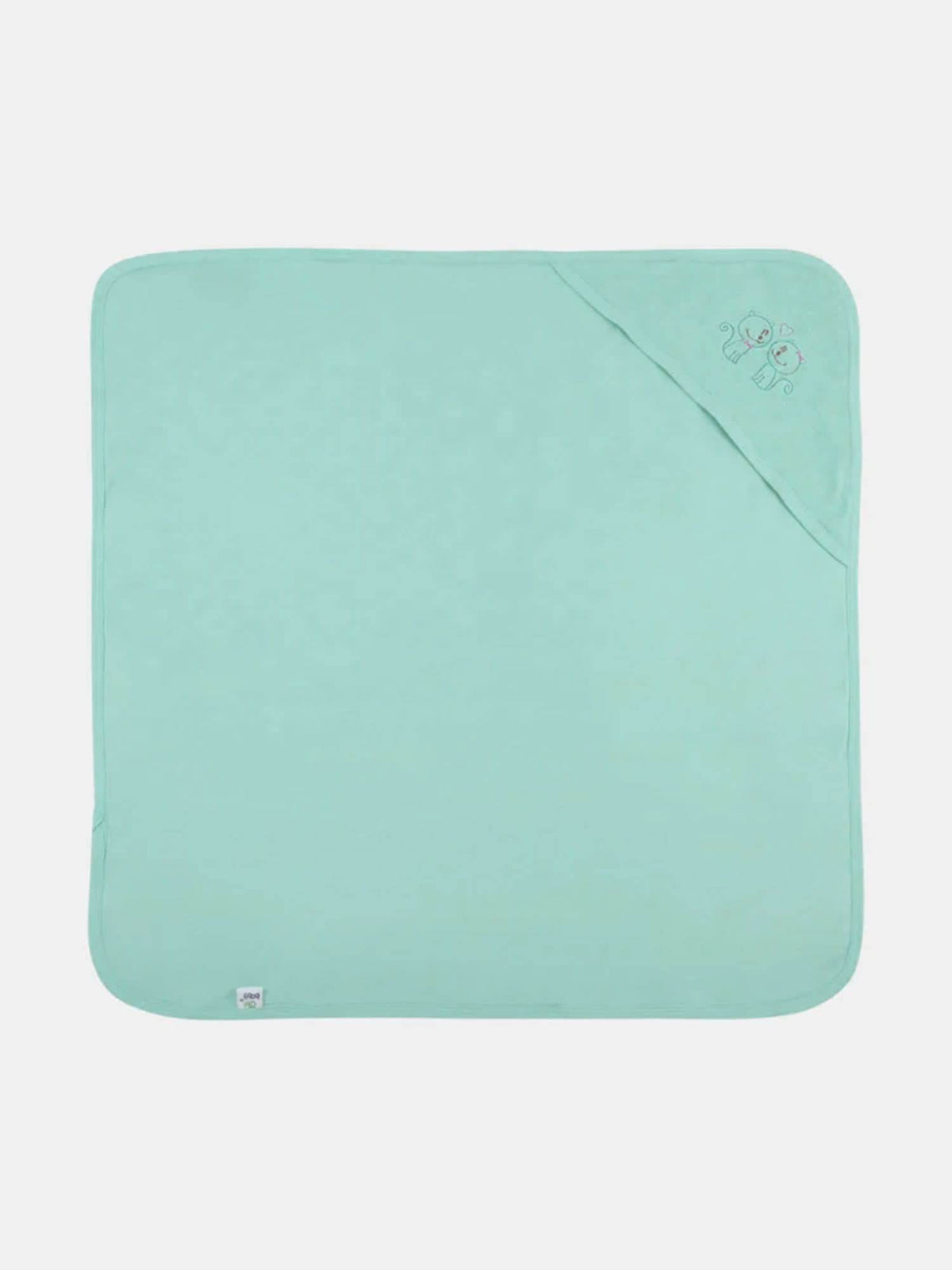 Oh Baby Plain Embroidery Carry Towel Light Green - Htpr - Naidu Hall Family Store