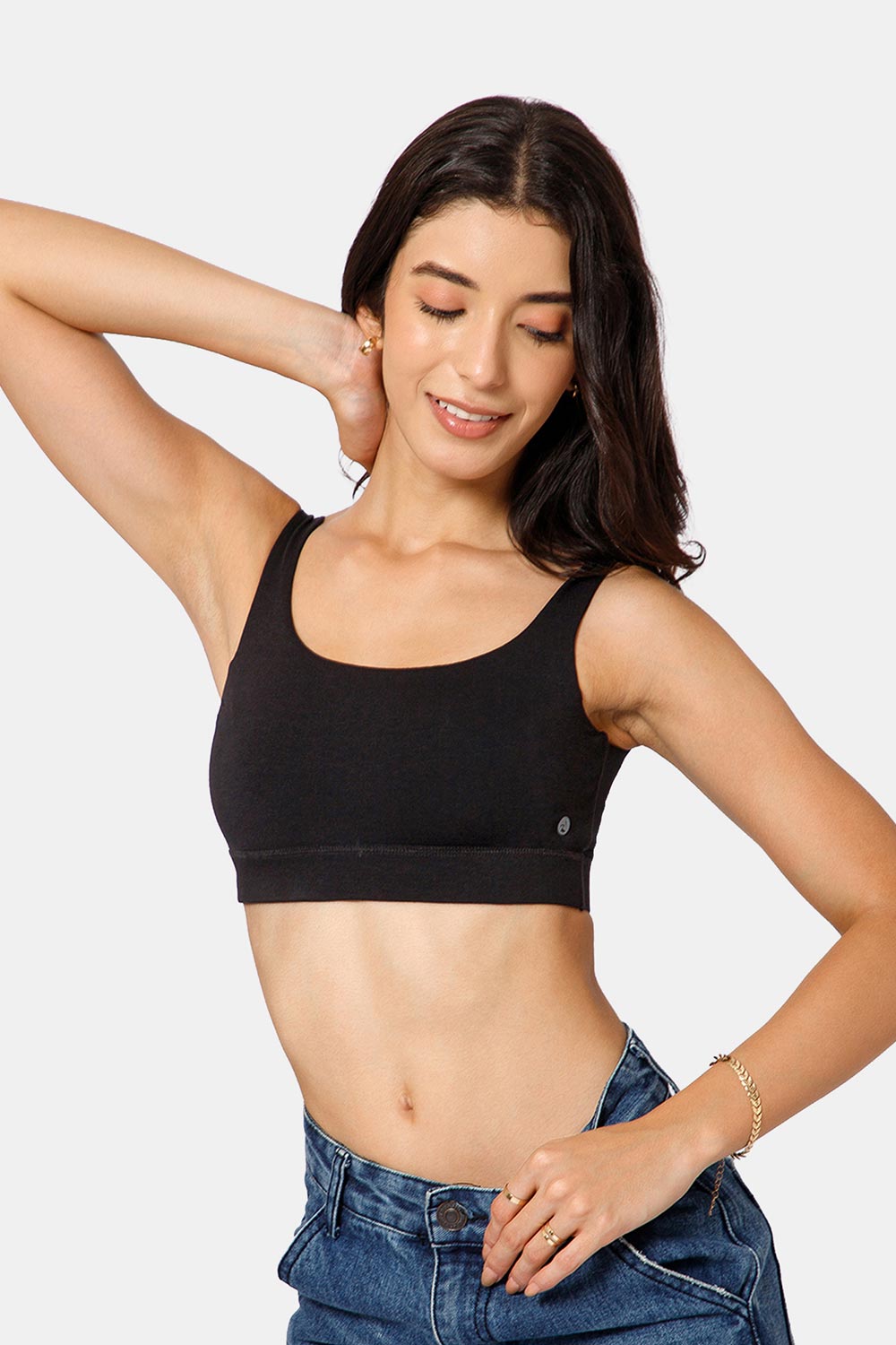Intimacy Cotton Modal Non-Wired Non-Padded Bralette-GB01