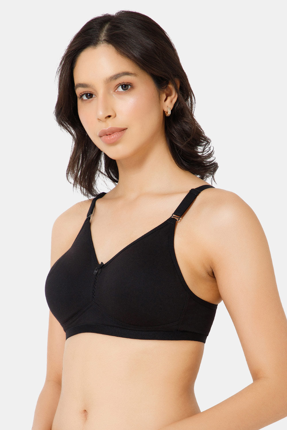 Naidu Hall High Coverage Non-Padded T-Shirt Bra- Black