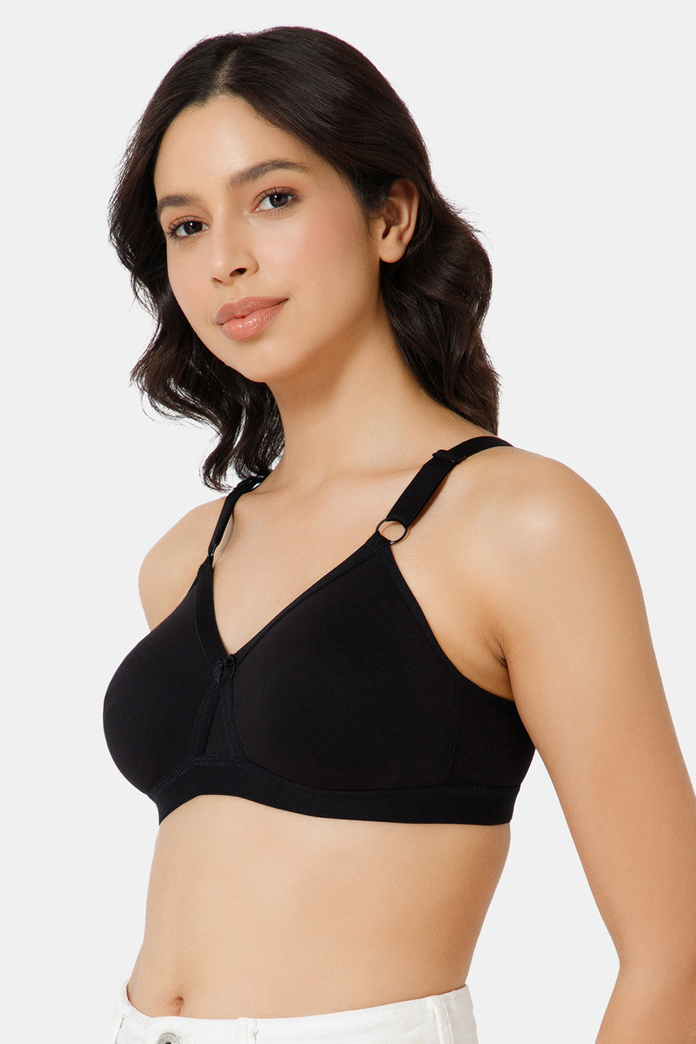 High Coverage Broad Strap Non-Wired Non-Padded All-Rounder Intimacy Everyday T-Shirt Bra - EC05