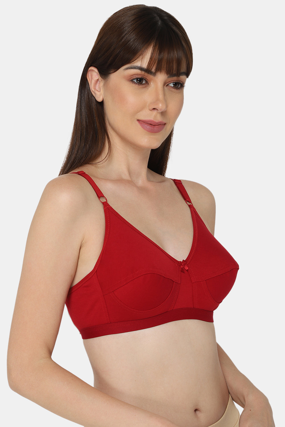 High Coverage Non-Wired Non-Padded Wide & Adjustable Strap Intimacy Saree Bra - INT01