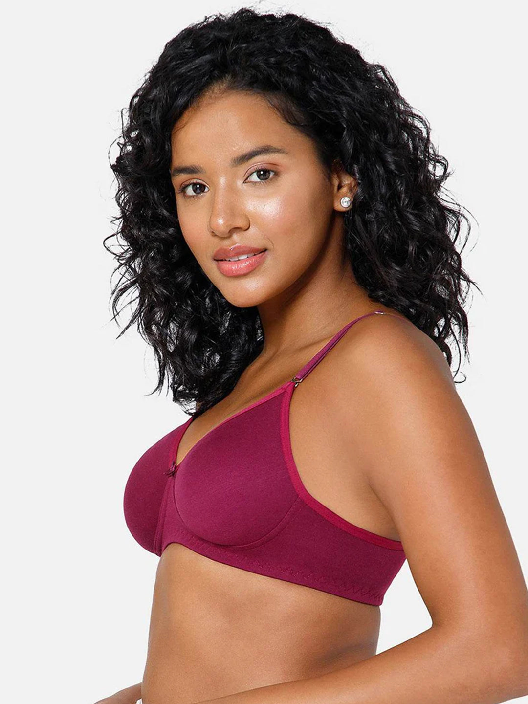 Fashionable Non-Wired Non-Padded Back Closure Intimacy Everyday T-Shirt Bra - Blue Shades - ES06