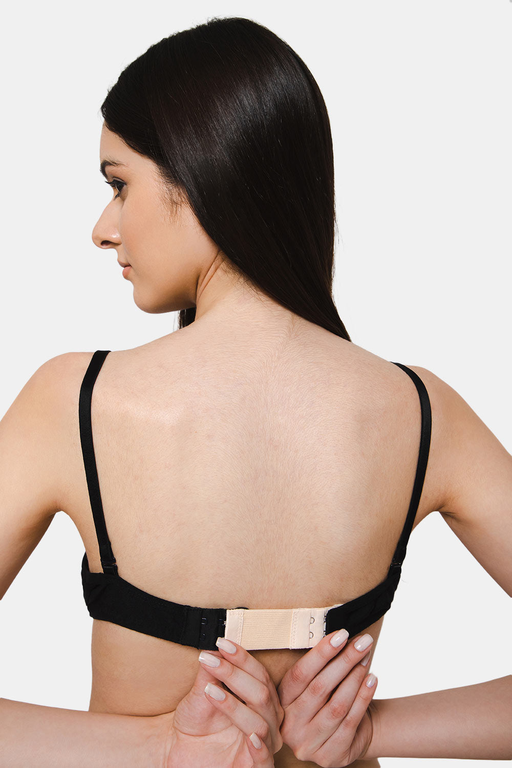 6 Pieces Women Black Bra Extenders Elastic Stretchy Bra Extension