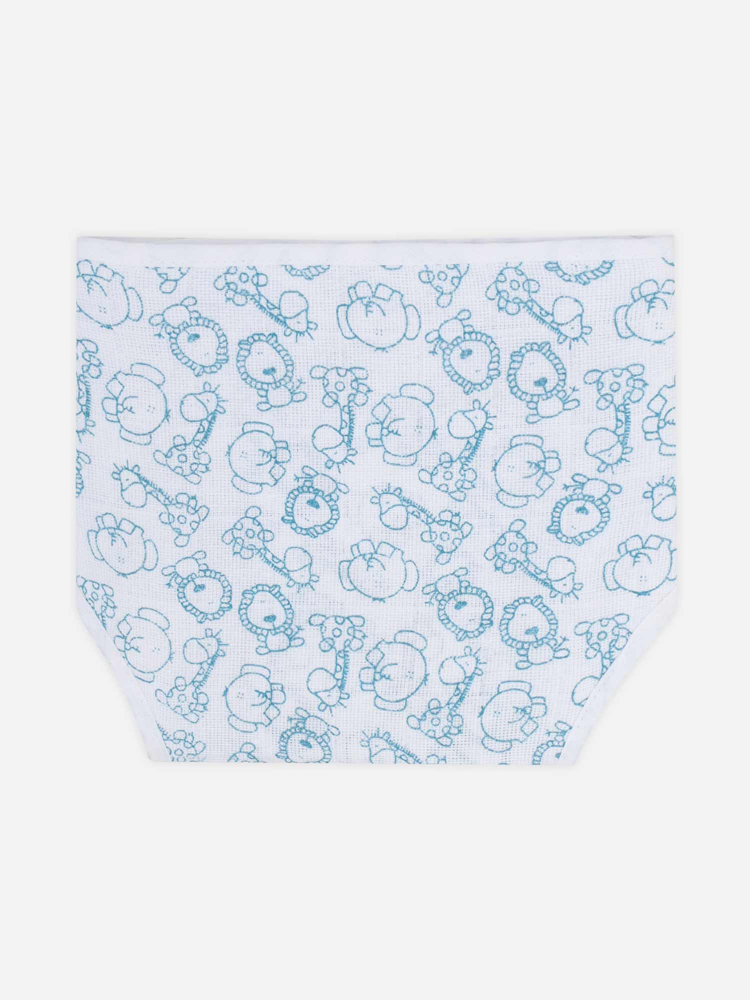 Oh Baby Printed Round Nappies Blue - Rdpr