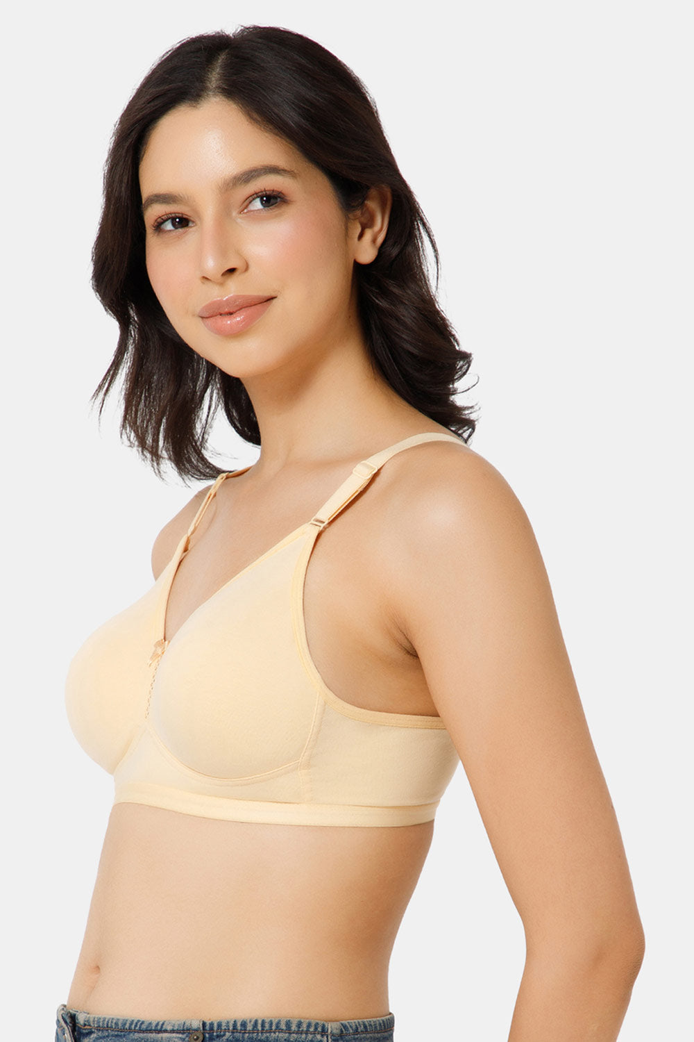 Naidu Hall High Coverage Non-Padded T-Shirt Bra- Nude