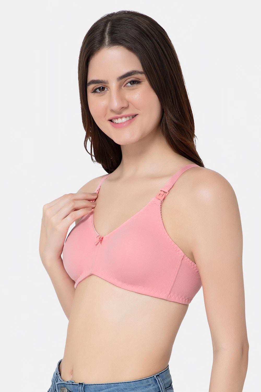 Medium Coverage Non-Wired Non-Padded Intimacy Feeding Bra - Nursing Bra - INT21