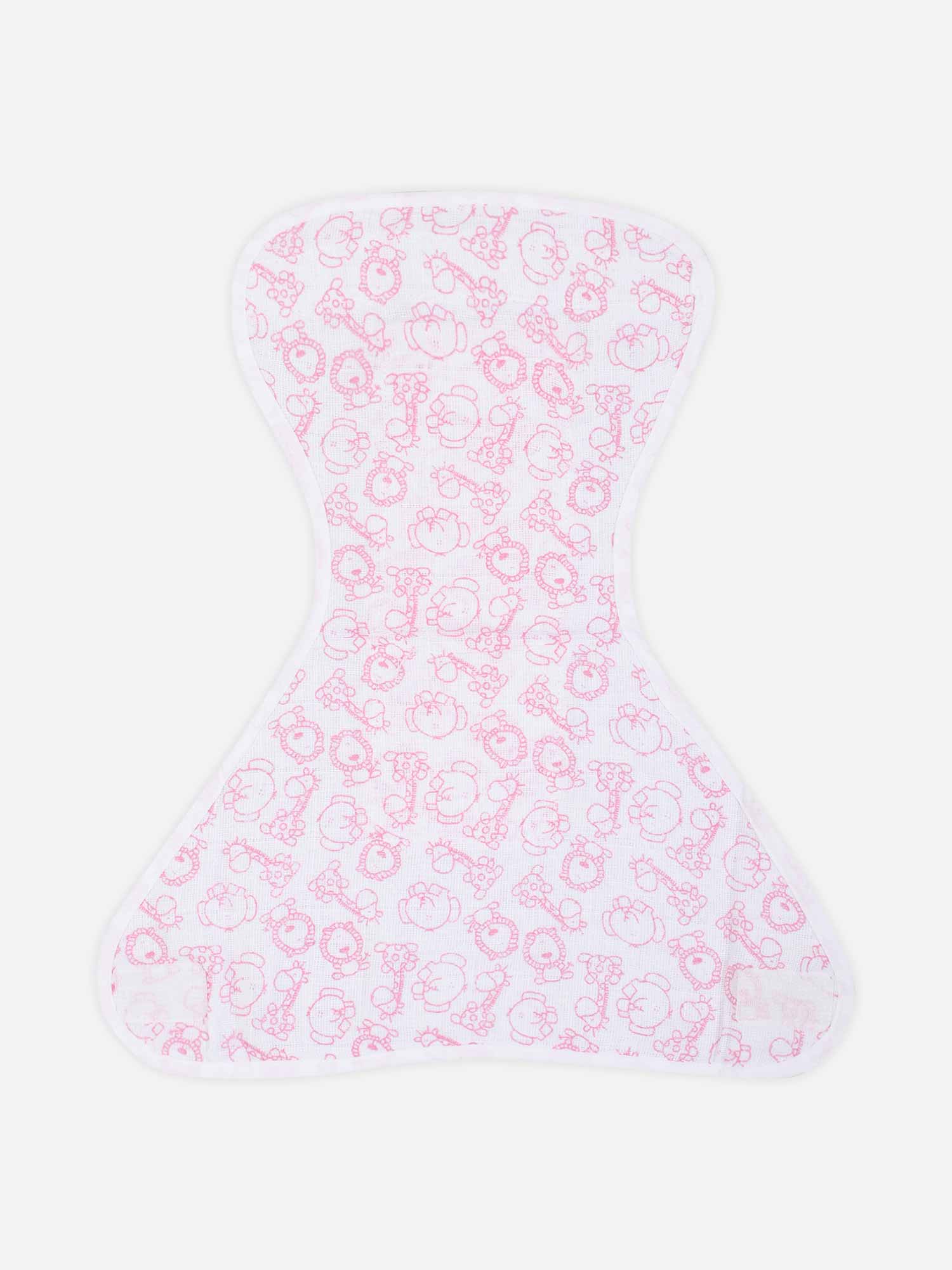 Oh Baby Printed Velcro Nappies Pink - Ltpr