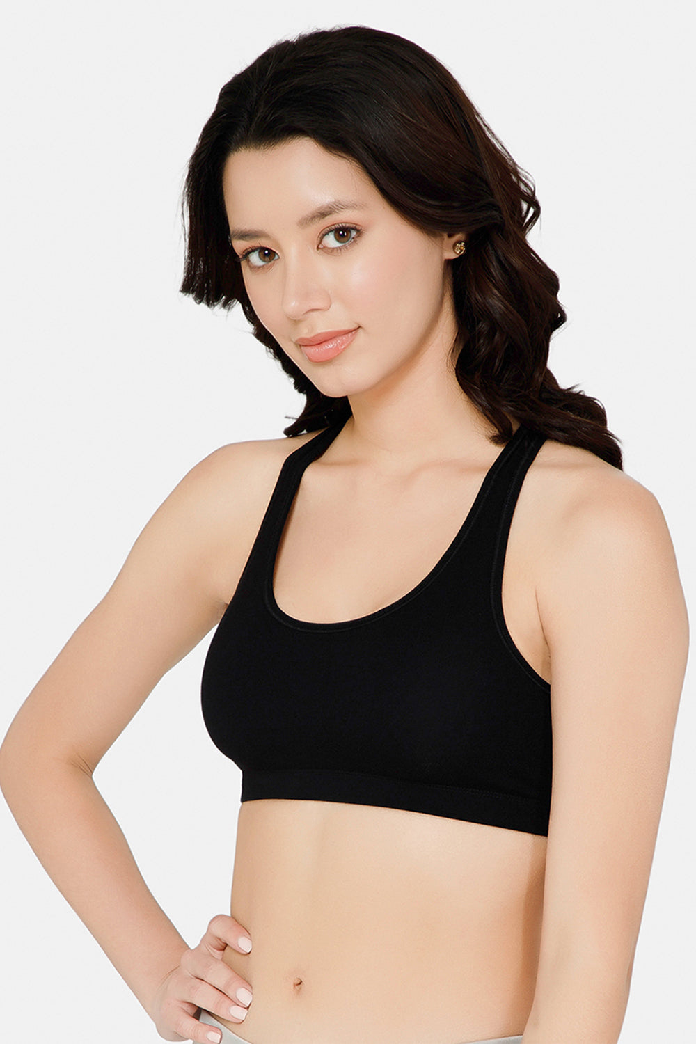 Medium Coverage Non-Padded Non-Wired Intimacy Reversible Active Sports Bra - CA11