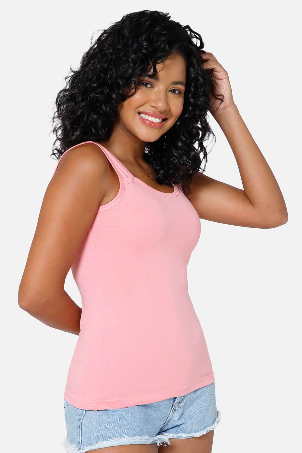 Intimacy Tank-Top IN07 - Pink - Naidu Hall Family Store