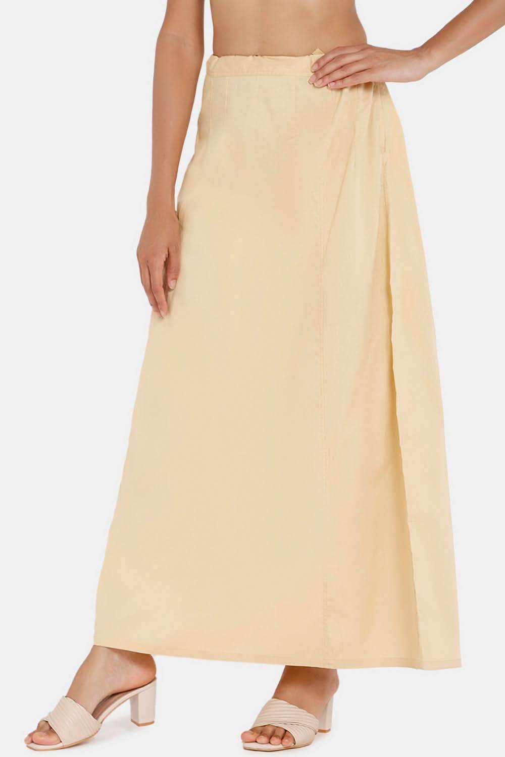 Premium 100% Cotton Saree Inskirt in Popular Colors | Naidu 7-Part Saree Hall Petticoat HC40 - Naidu Hall Family Store