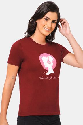 Jusperf Women T-shirt - MAROON - SN10