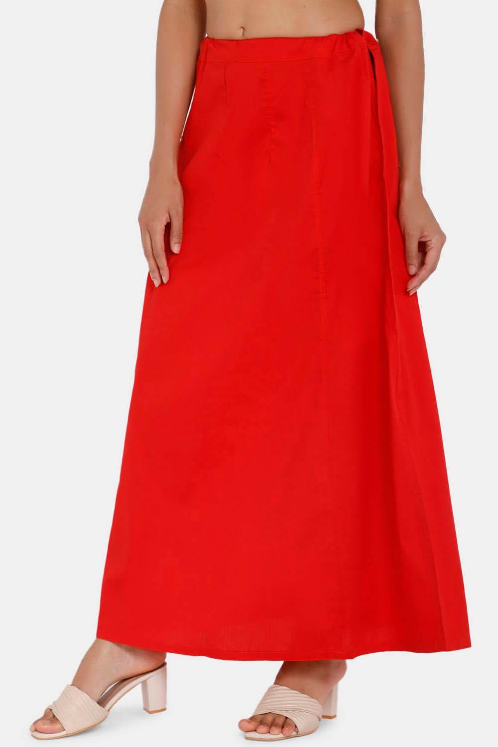 Premium 100% Cotton Saree Inskirt in Popular Colors | Naidu 7-Part Saree Hall Petticoat HC40 - Naidu Hall Family Store