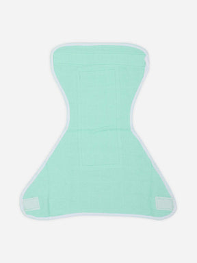 Oh Baby Plain Velcro Nappies Green - Ltpl