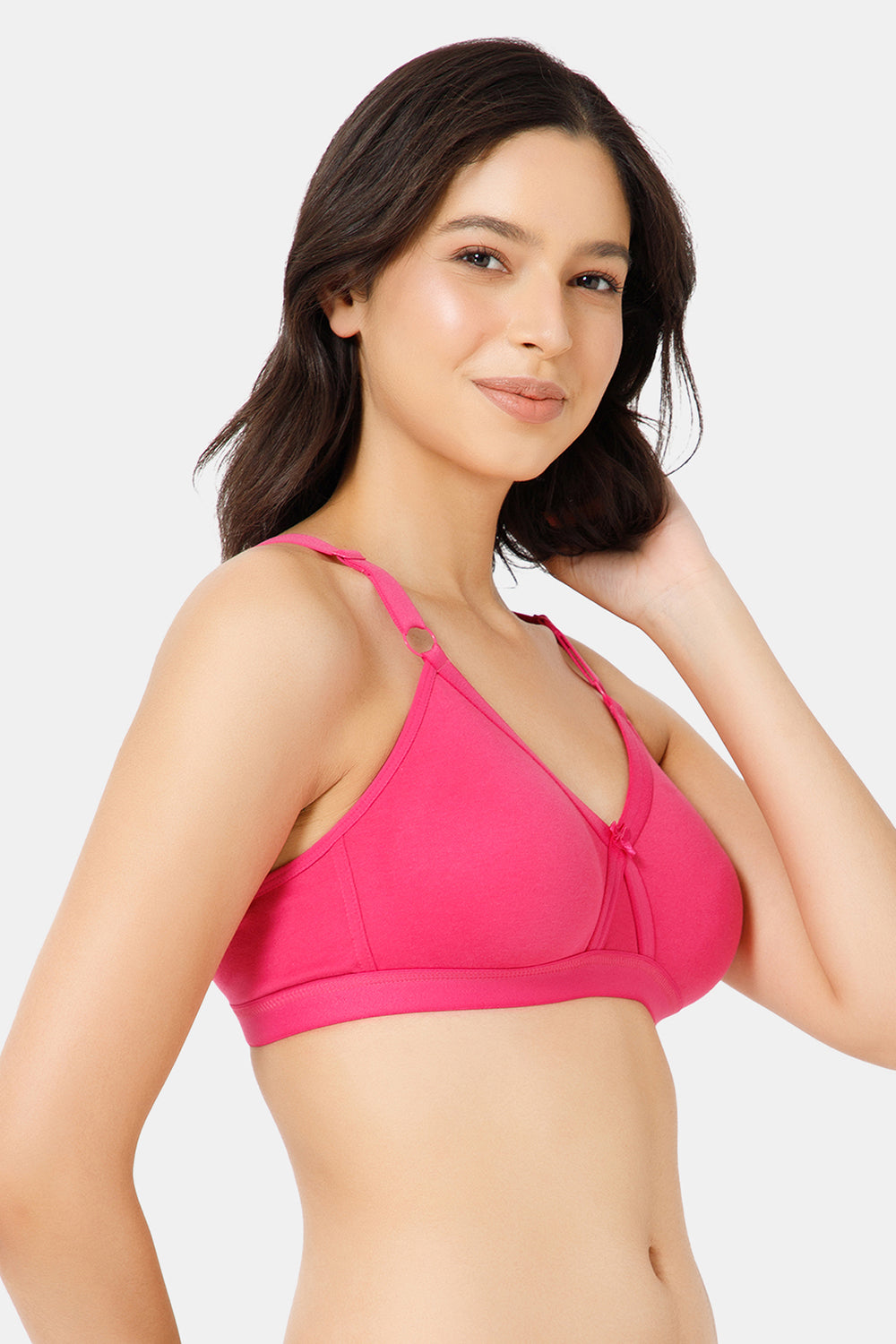 High Coverage Broad Strap Non-Wired Non-Padded All-Rounder Intimacy Everyday T-Shirt Bra - EC05