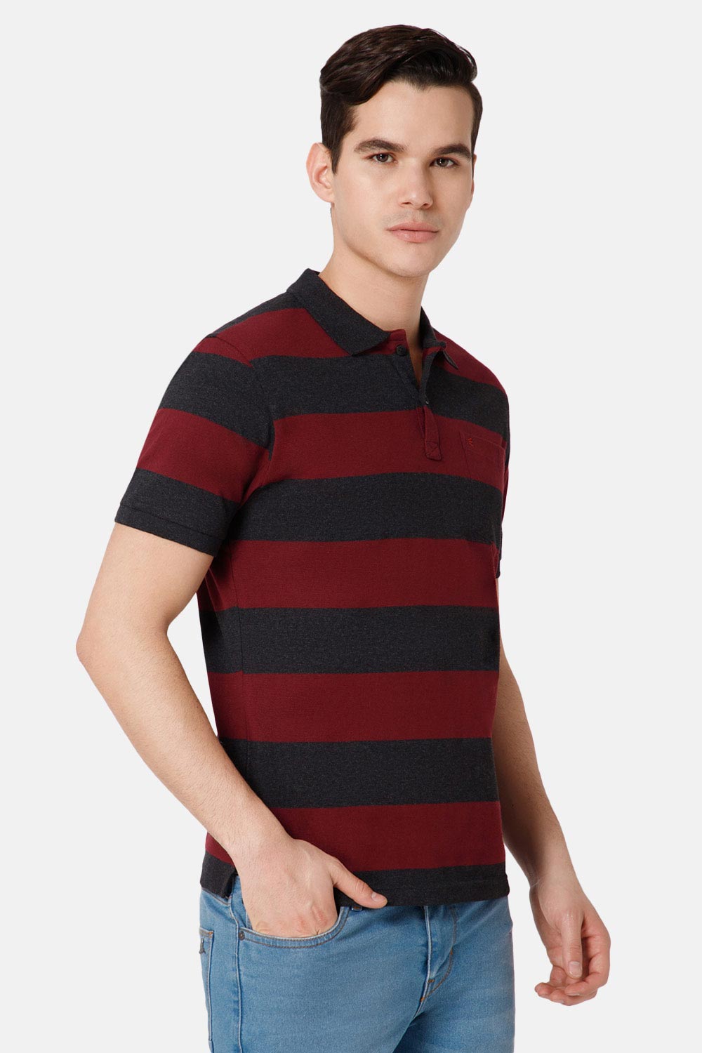 Enhance T-Shirts Men's Polo - Red - TS41