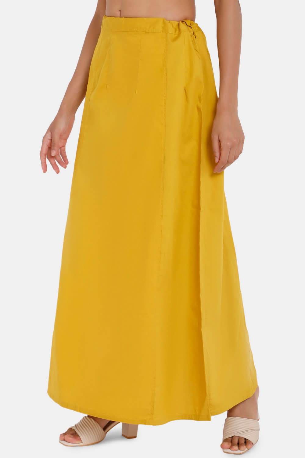 Premium 100% Cotton Saree Inskirt in Popular Colors | Naidu 7-Part Saree Hall Petticoat HC40 - Naidu Hall Family Store