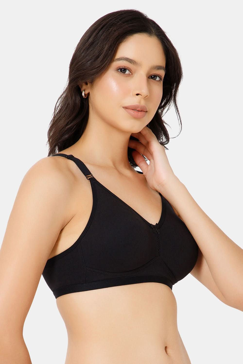 Naidu Hall High Coverage Everyday T-Shirt Bra-Black