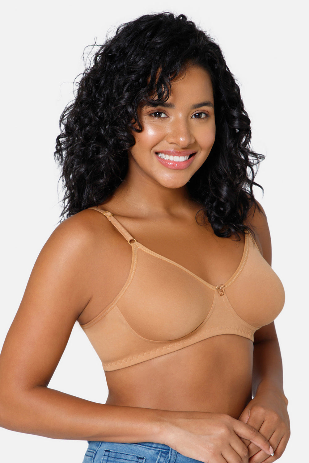 Intimacy Medium Coverage Non-Wired Non-Padded Everyday Bra - Dark skin