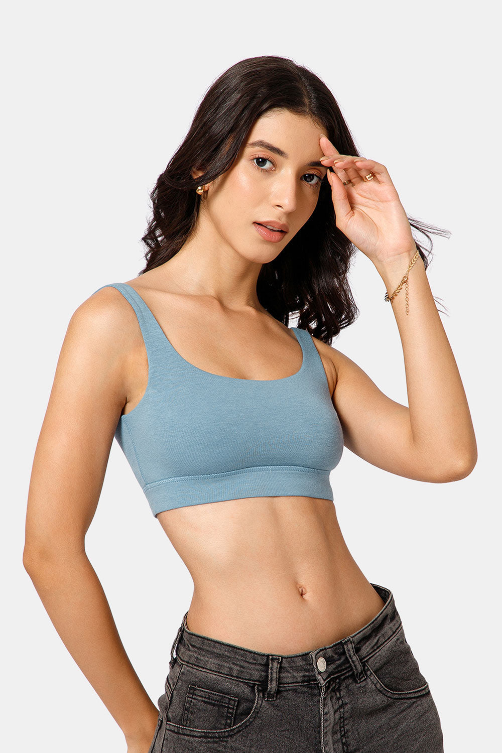 Intimacy Cotton Modal Non-Wired Non-Padded Bralette-GB01
