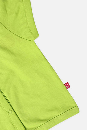 Oh Baby T Shirts Front Open Light Green-Ts16