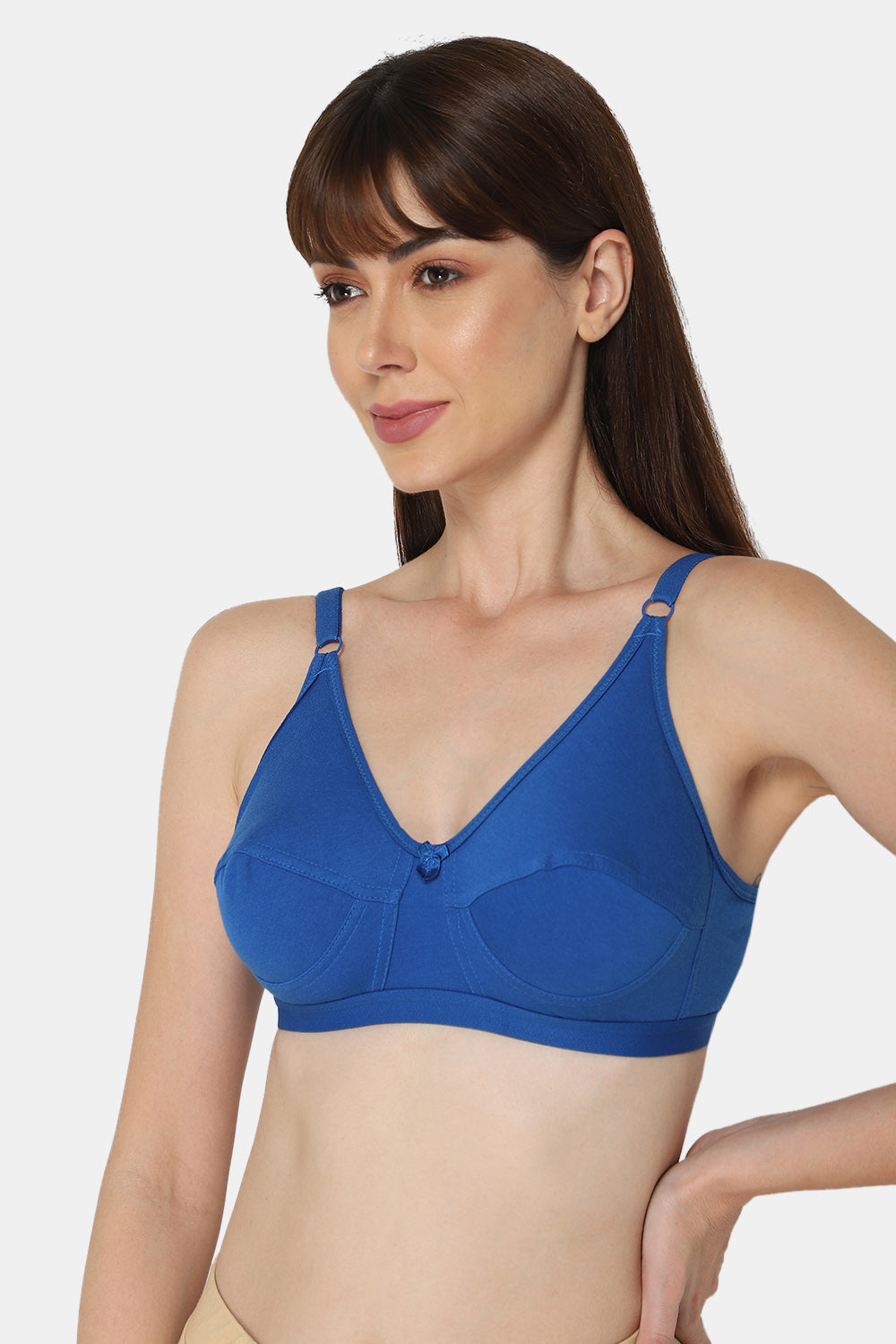 High Coverage Non-Wired Non-Padded Wide & Adjustable Strap Intimacy Saree Bra - INT01