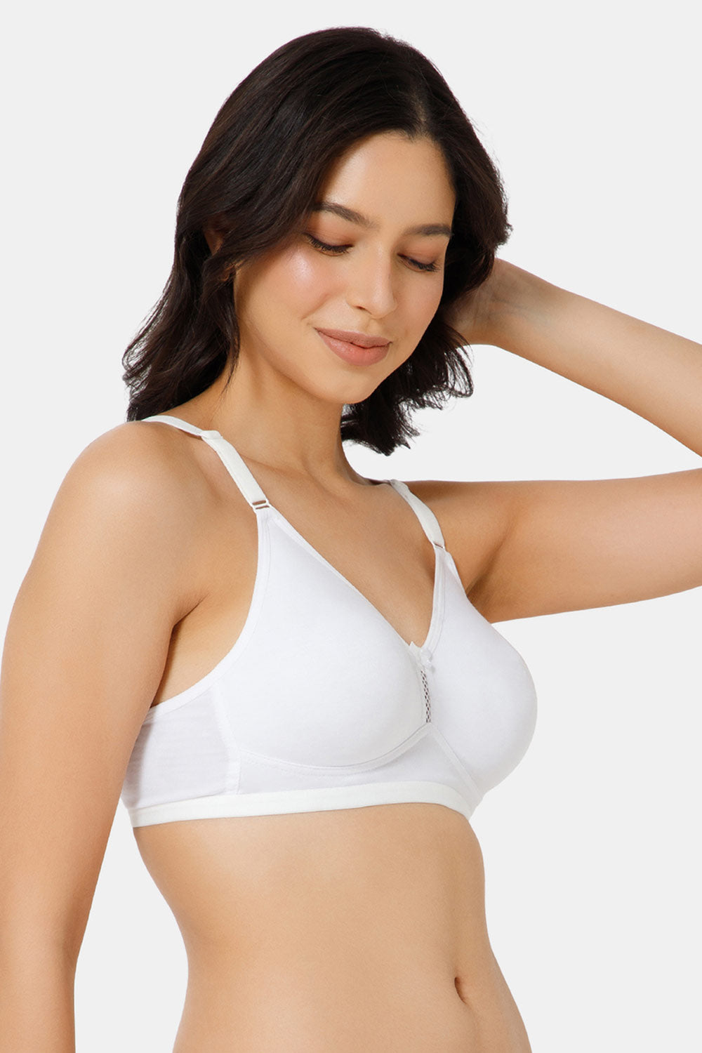 Naidu Hall High Coverage Everyday T-Shirt Bra-White