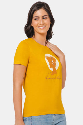 Jusperf Women T-shirt - MUSTARD YELLOW - SN11