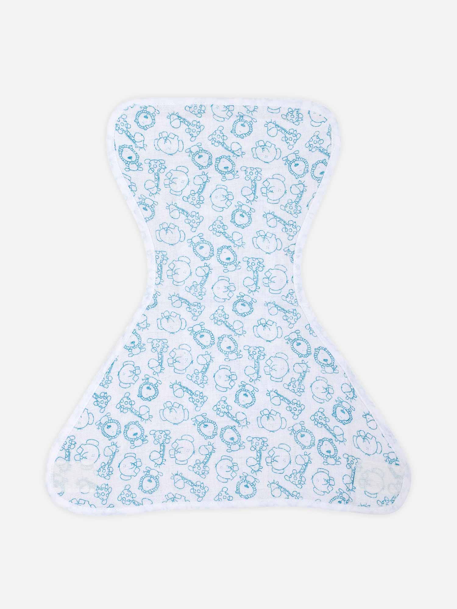 Oh Baby Printed Velcro Nappies Blue - Ltpr