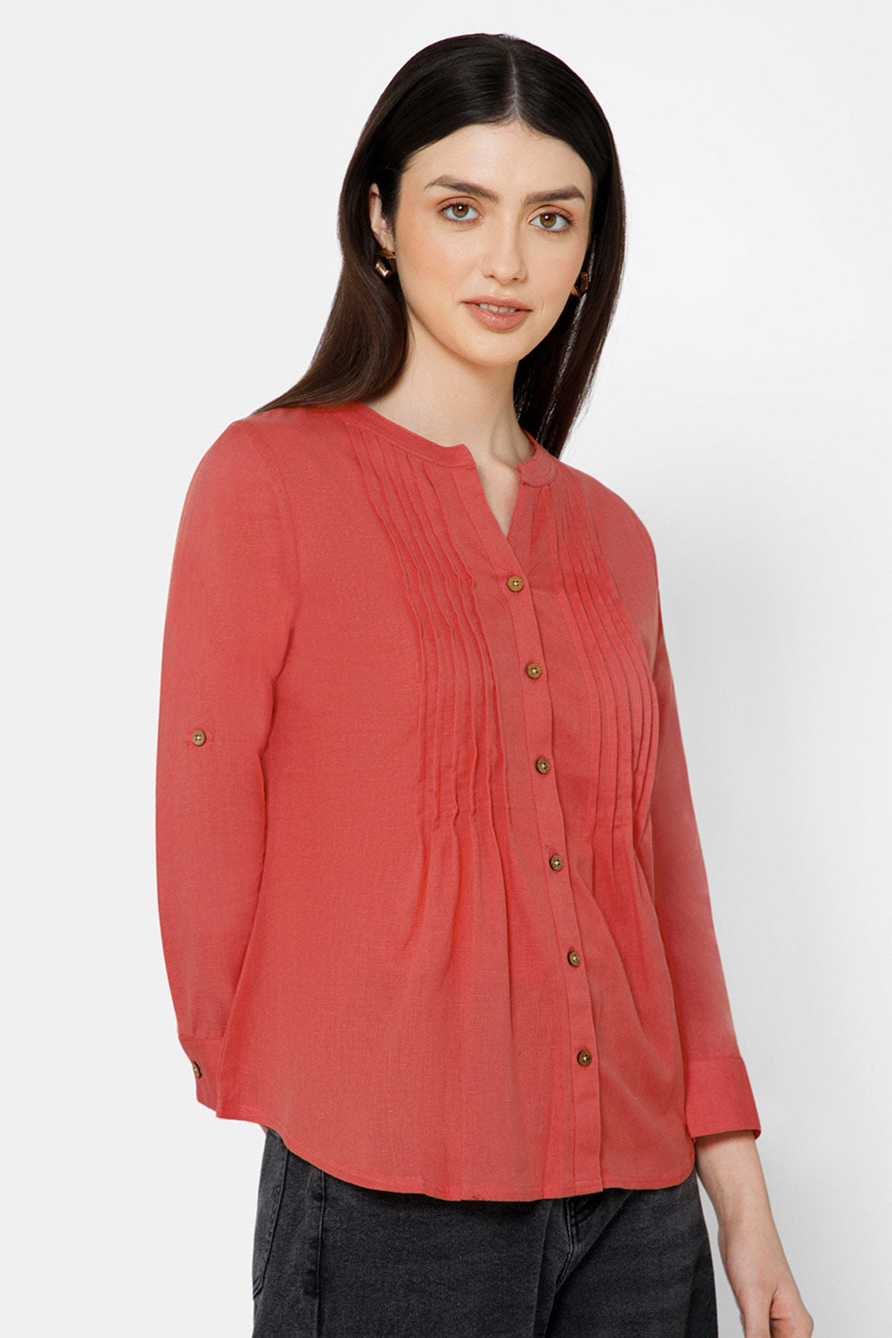 Mythri Women's Regular Casual top - Pink - TO20