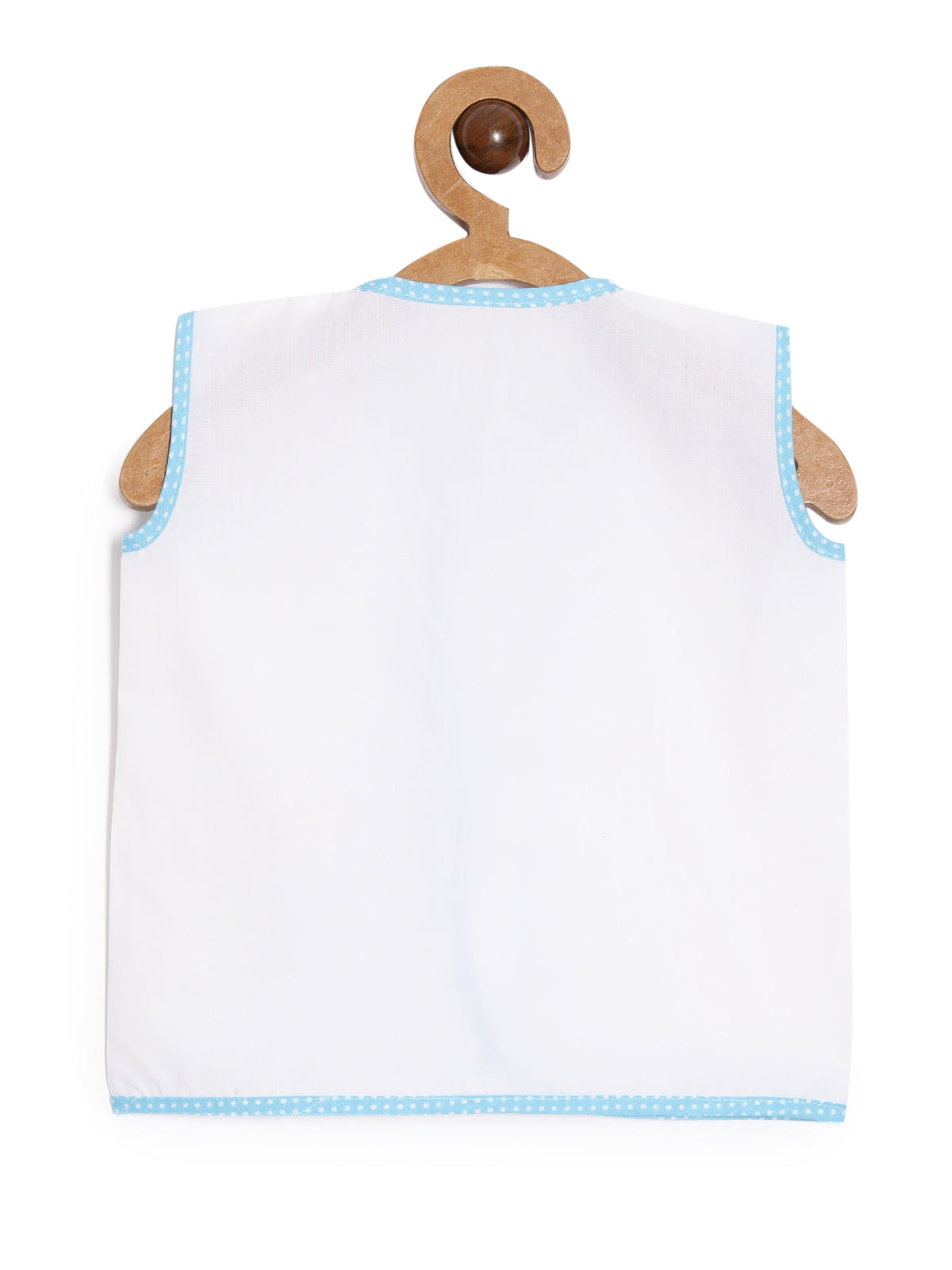 Oh Baby - 3 Piece Set Of Woven Soft Cotton Vest, Bib And a Cloth Diaper - BVNA