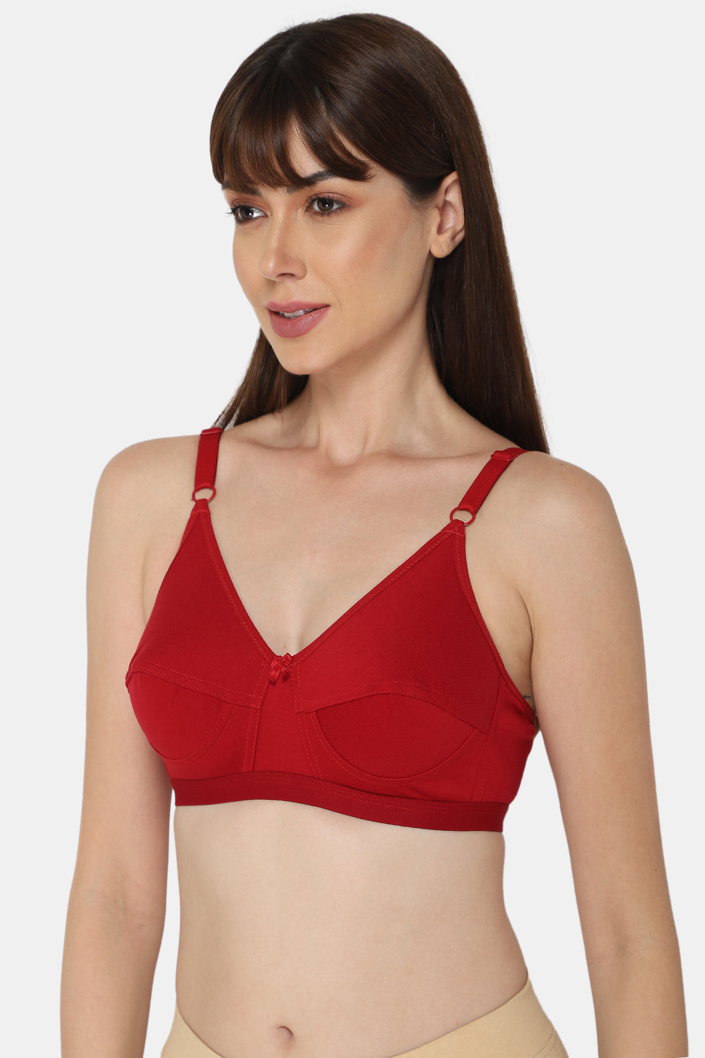 High Coverage Non-Wired Non-Padded Wide & Adjustable Strap Intimacy Saree Bra - INT01