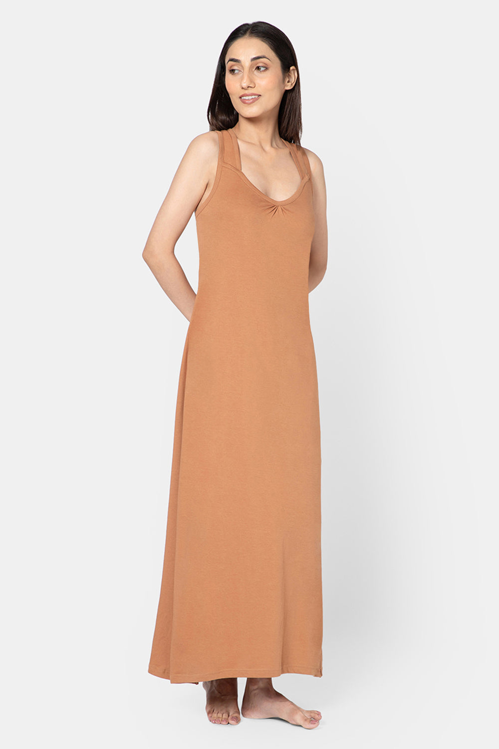 Full-Length Sleeveless Intimacy Full Night Slip - Nightwear