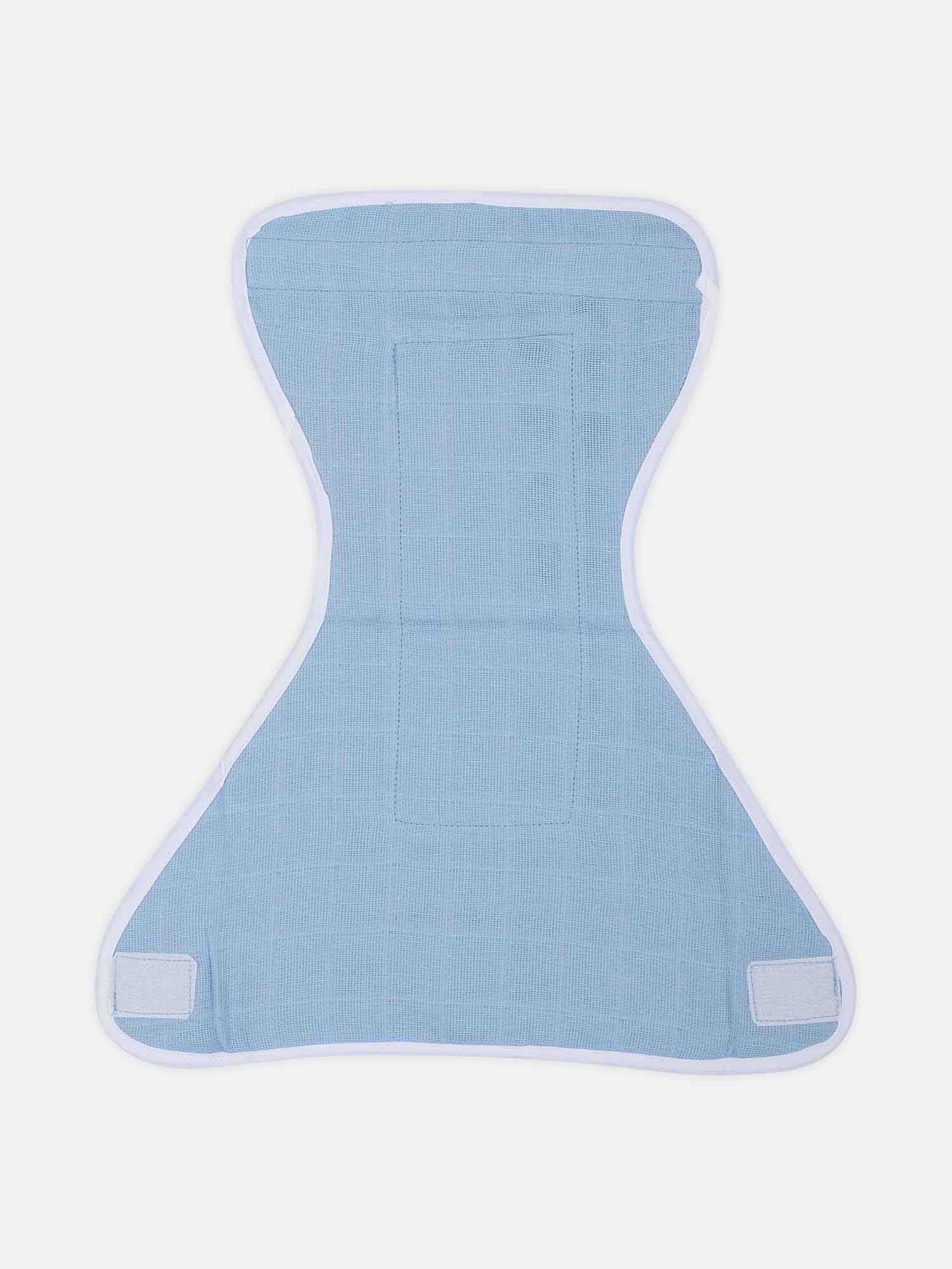 Oh Baby Plain Velcro Nappies Blue - Ltpl