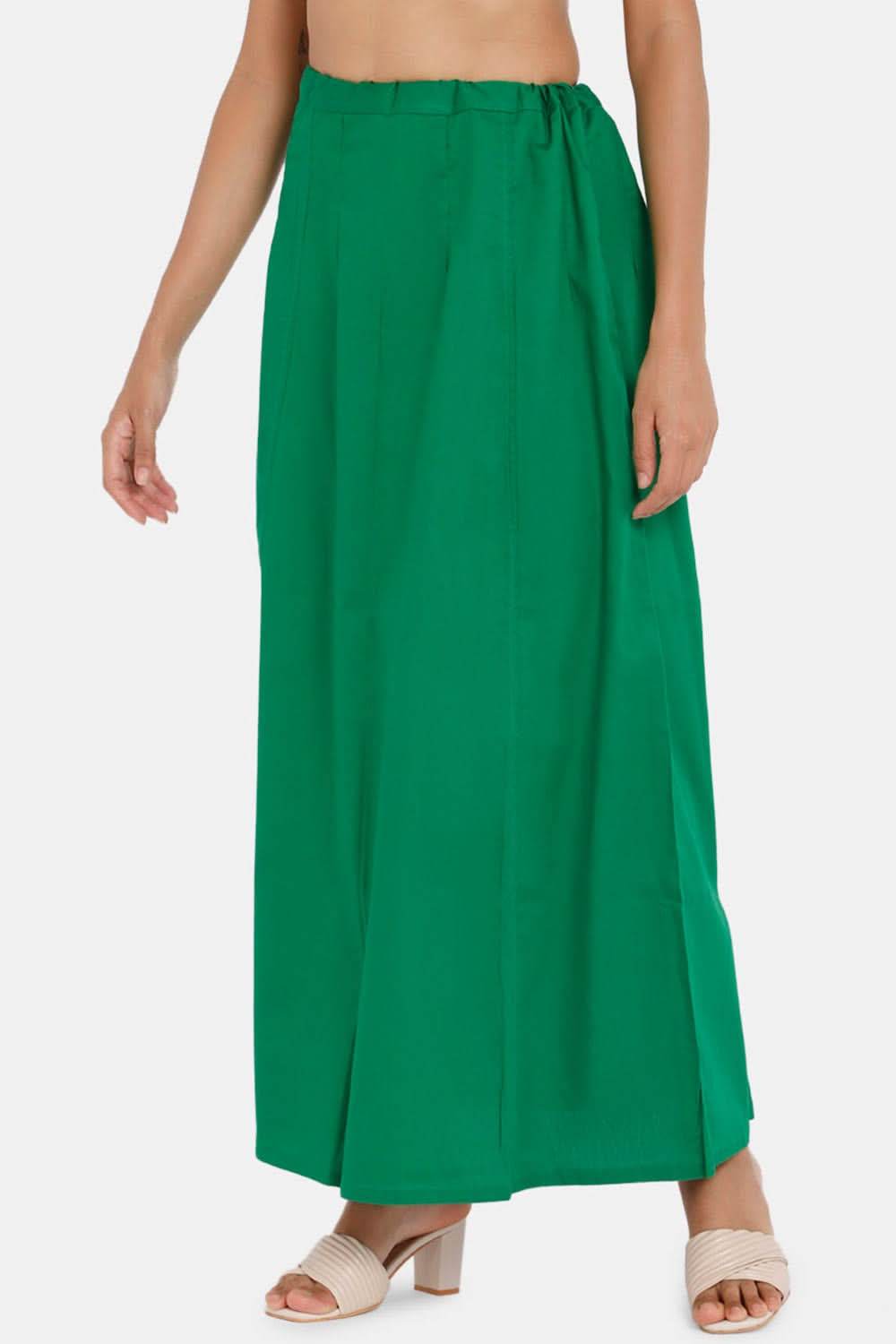 Premium 100% Cotton Saree Inskirt in Popular Colors | Naidu 7-Part Saree Hall Petticoat HC40 - Naidu Hall Family Store