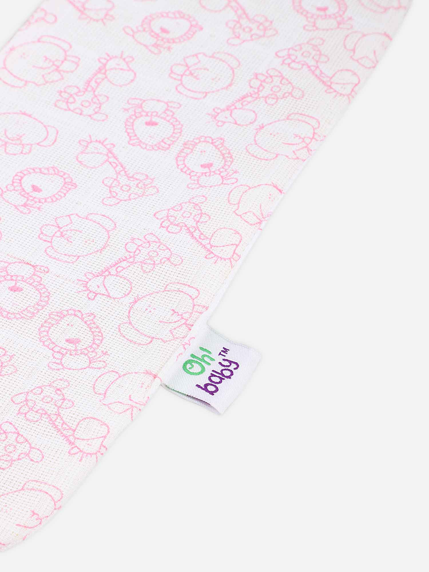 Oh Baby Printed Absorbent Pink Print - Plct