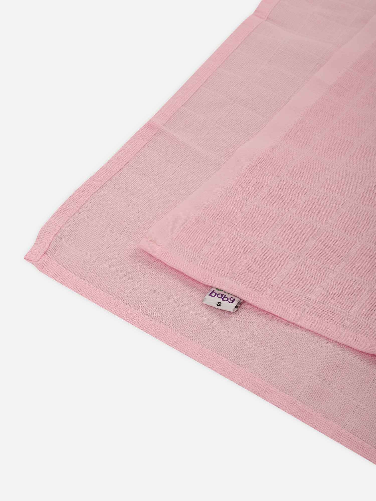 Oh Baby Plain Square Nappies Pink - Sqpl