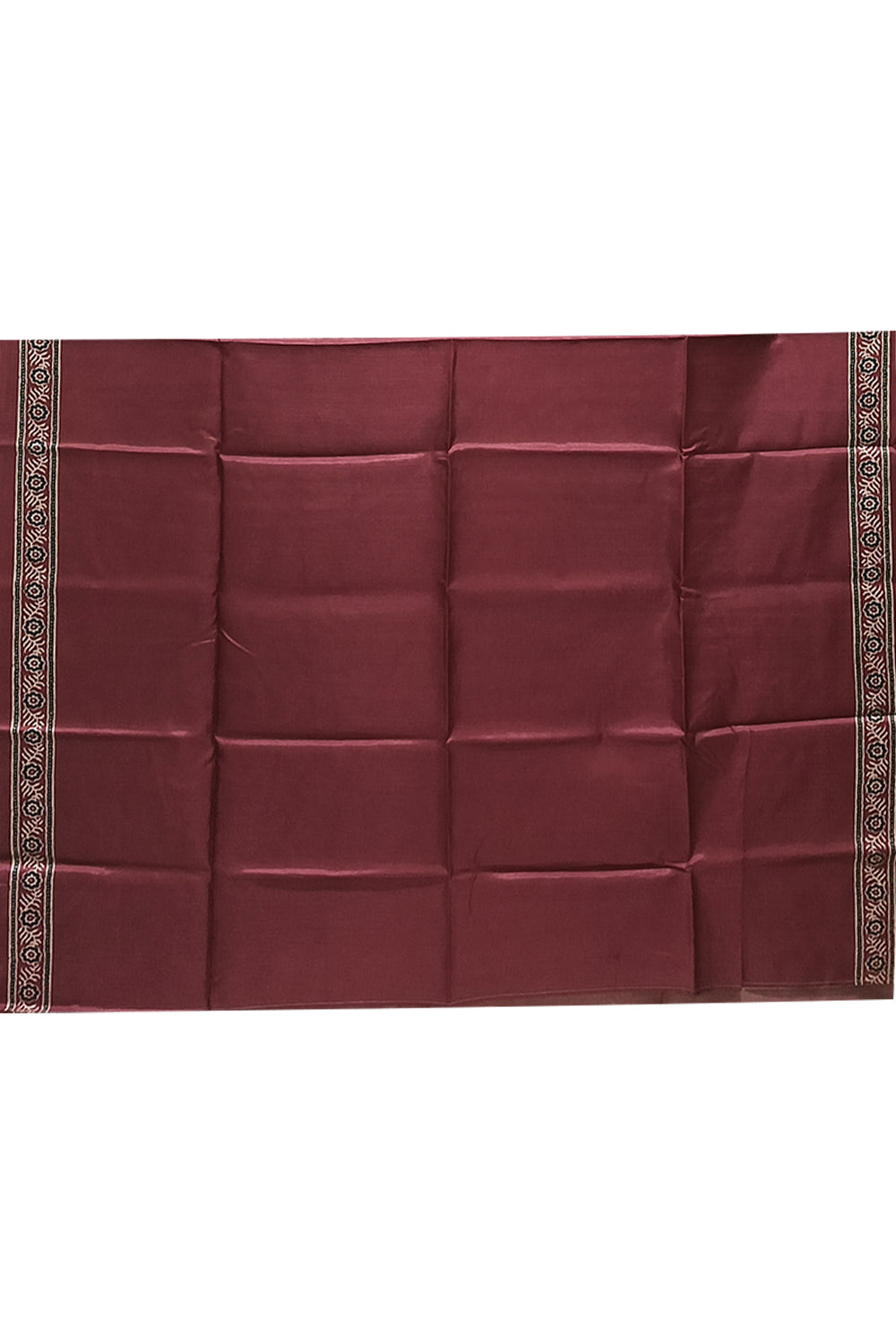 Women's Art Silk Tussar Silk Printed Saree with Blouse | Designer Ethnic Saree for Women | Festive, Wedding & Traditional Wear - Maroon - 4338