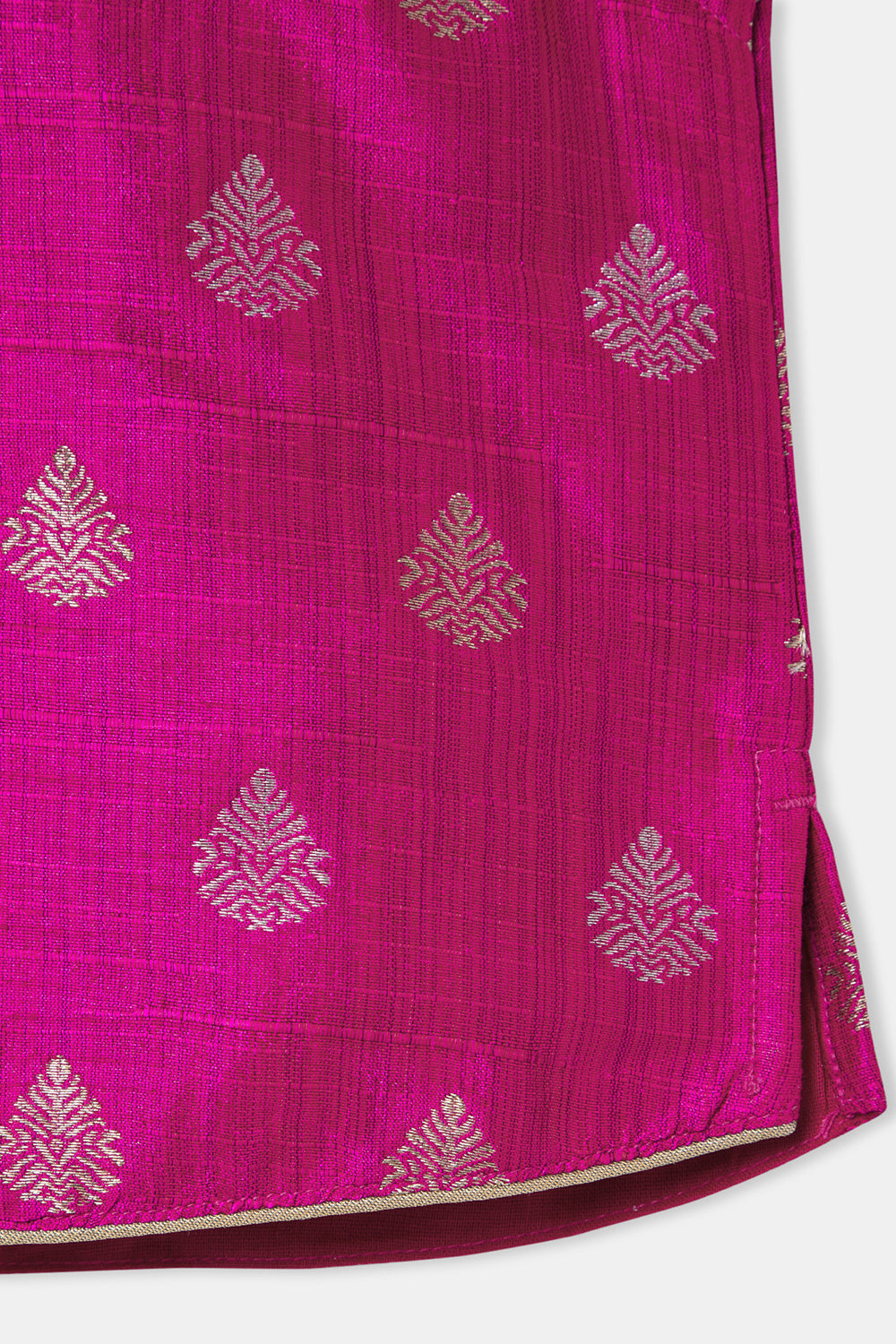 Chittythalli Asymetrical Neckline Sleeveless Ethnic Pavadai Set - Pink - PS77