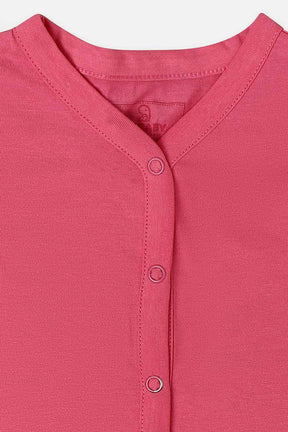 Oh Baby T Shirts Front Open Pink-Ts14