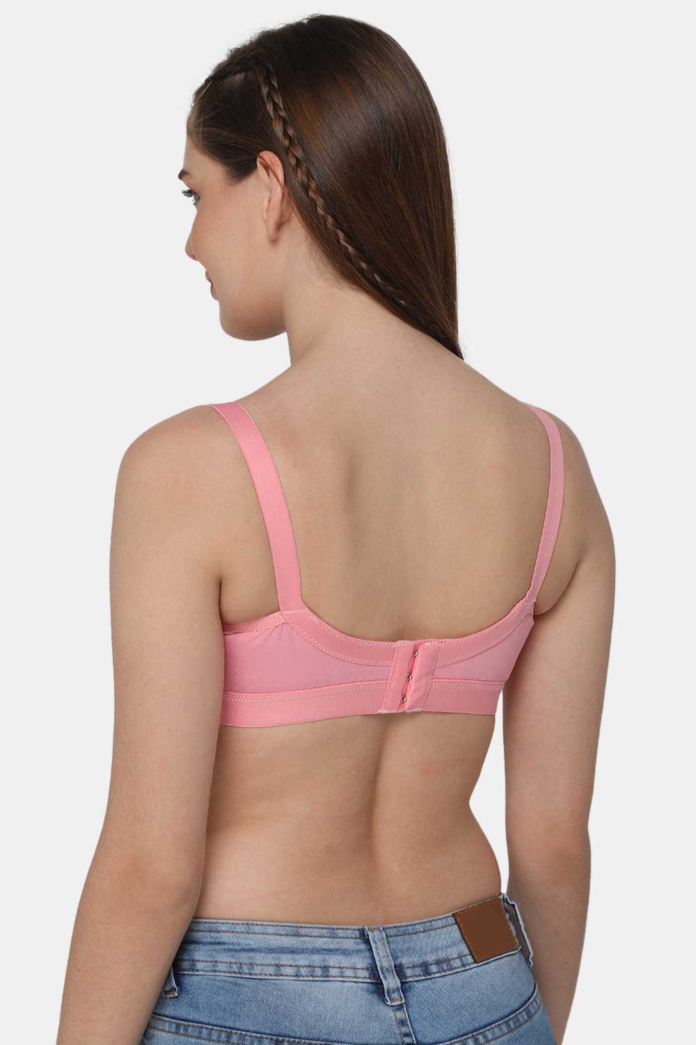 Intimacy Full Figure Women's White Cotton Non-Wired Everyday Bra-FLFG