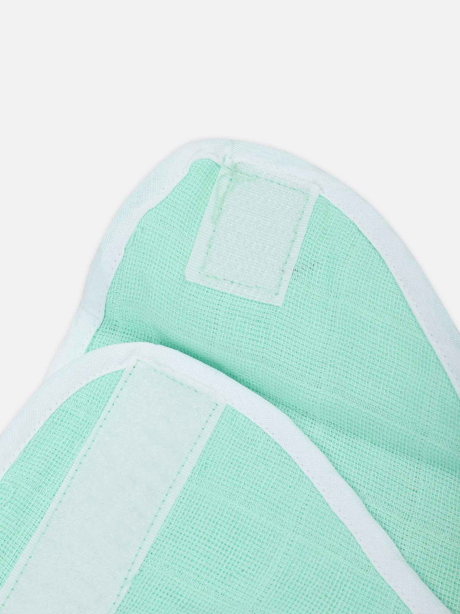 Oh Baby Plain Velcro Nappies Green - Ltpl