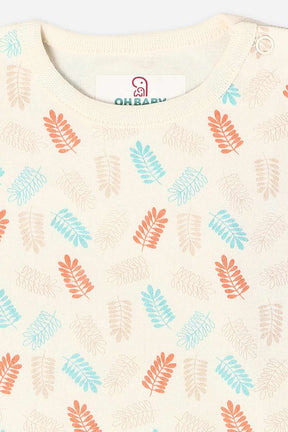 Oh Baby Onesies Shoulder Open White-Os08