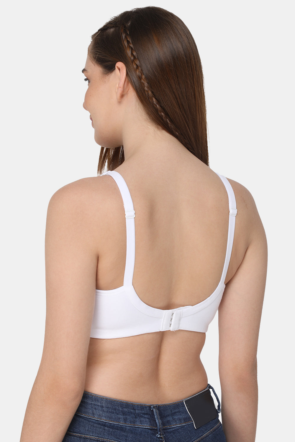 High Coverage Non-Wired Non-Padded Back Closure Intimacy T-Shirt Bra-DEFT