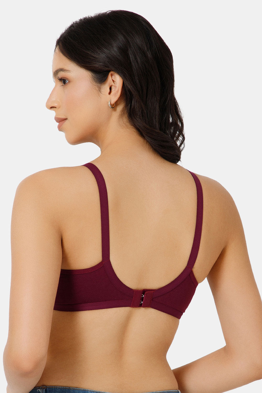 Naidu Hall High Coverage Everyday T-Shirt Bra-Wine