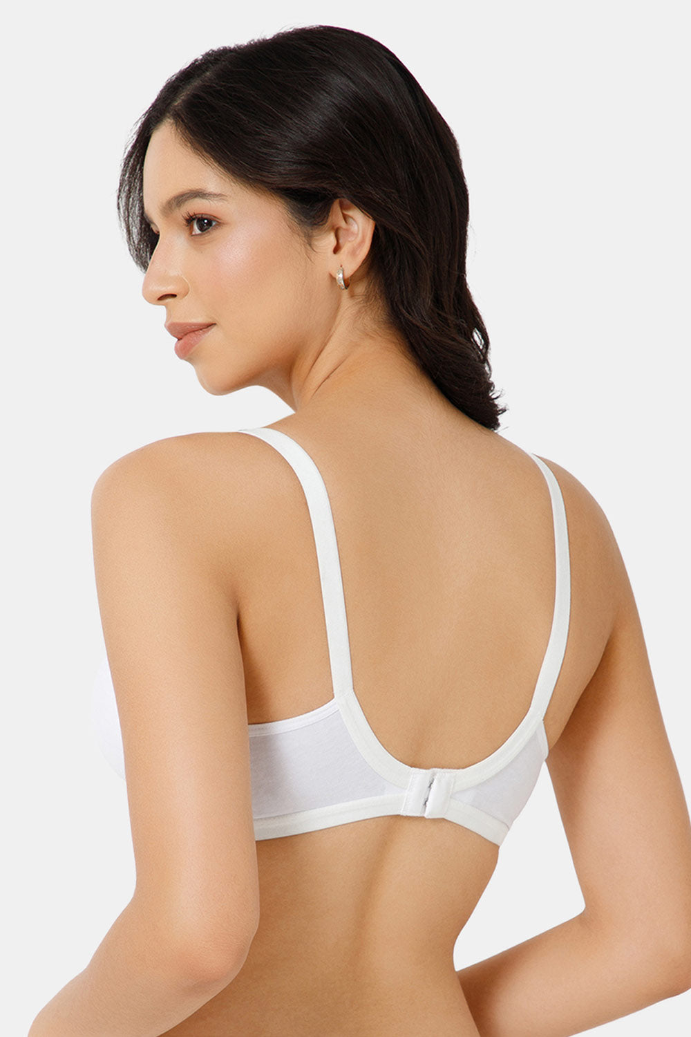 Naidu Hall High Coverage Non-Wired Everyday T-Shirt Bra-White