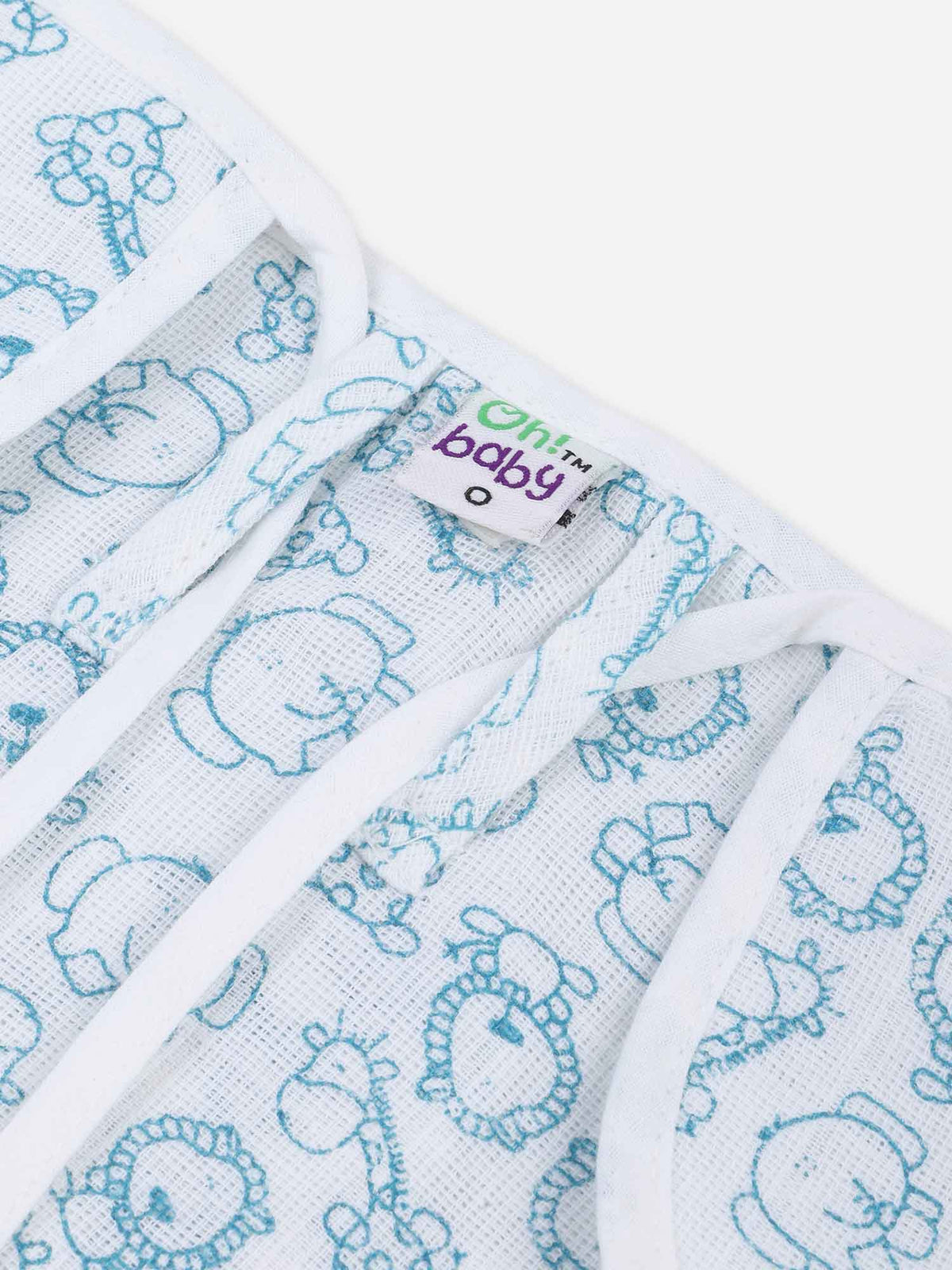 Oh Baby Printed Round Nappies Blue - Rdpr